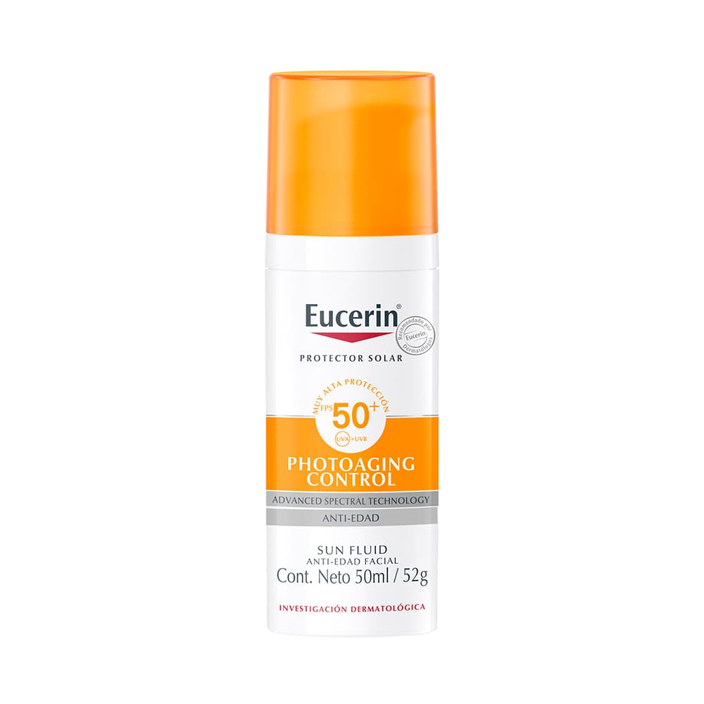 Protector solar Eucerin Sun Fluid FPS 50+ — Eucerin, Frasco x 50 mL