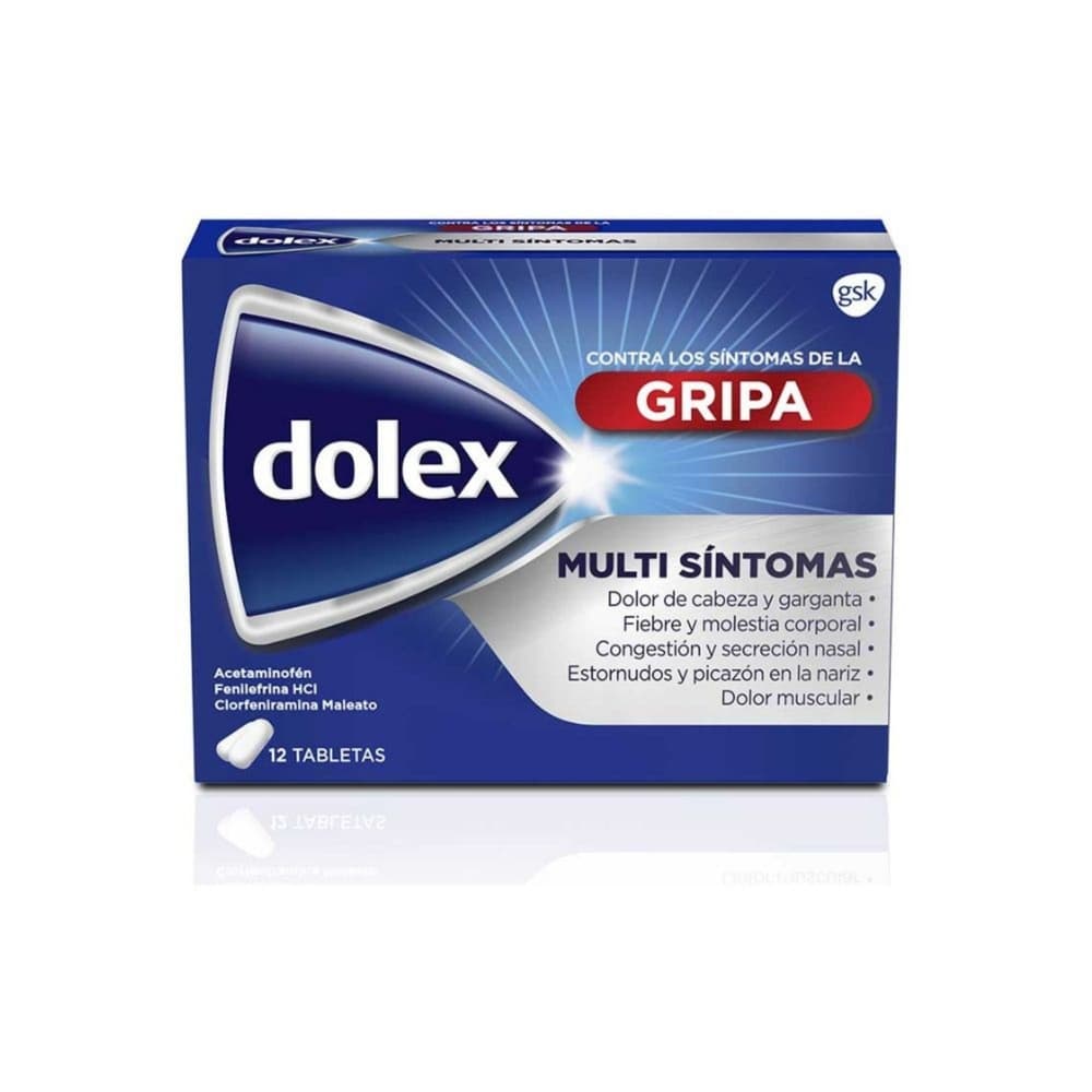 Dolex Gripa — Dolex, Caja x 12 tabletas