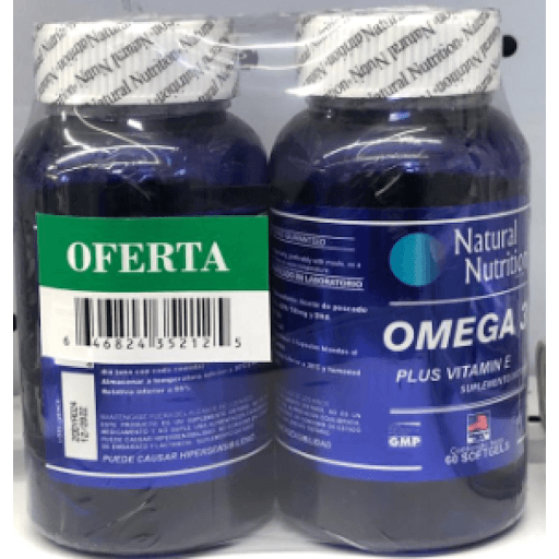 Omega 3 1000 mg — Natural Freshly, Frasco x 60 cápsulas