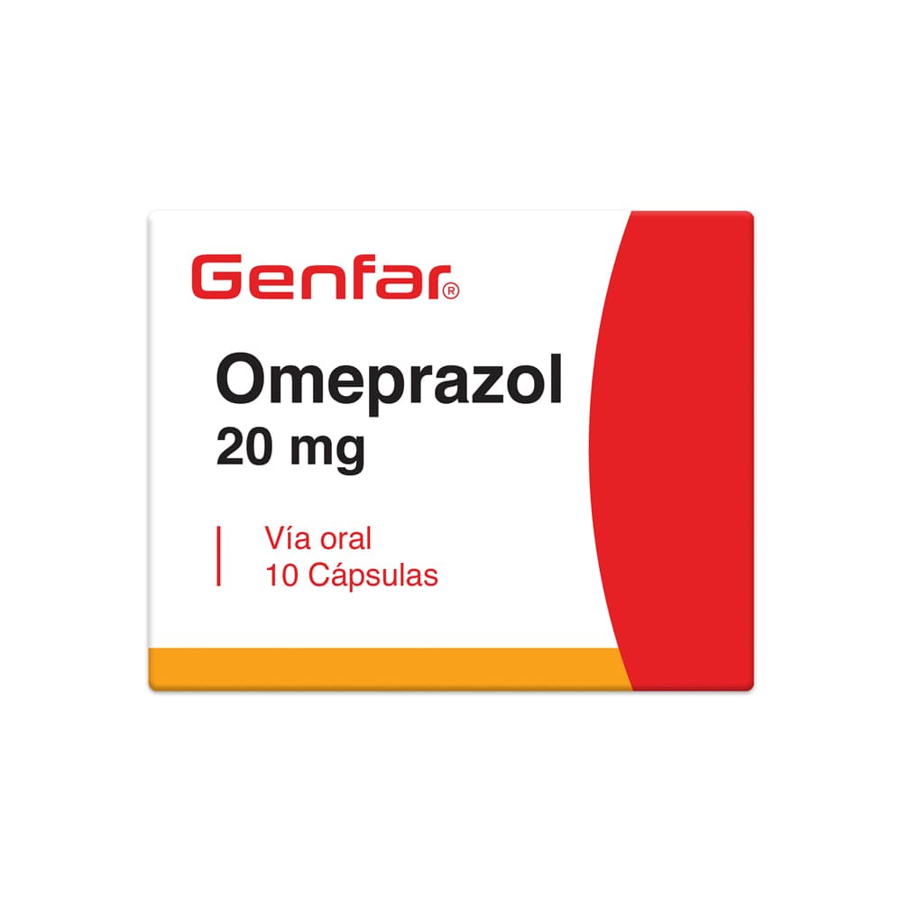 Omeprazol 20 mg — Genfar, Caja x 14 cápsulas