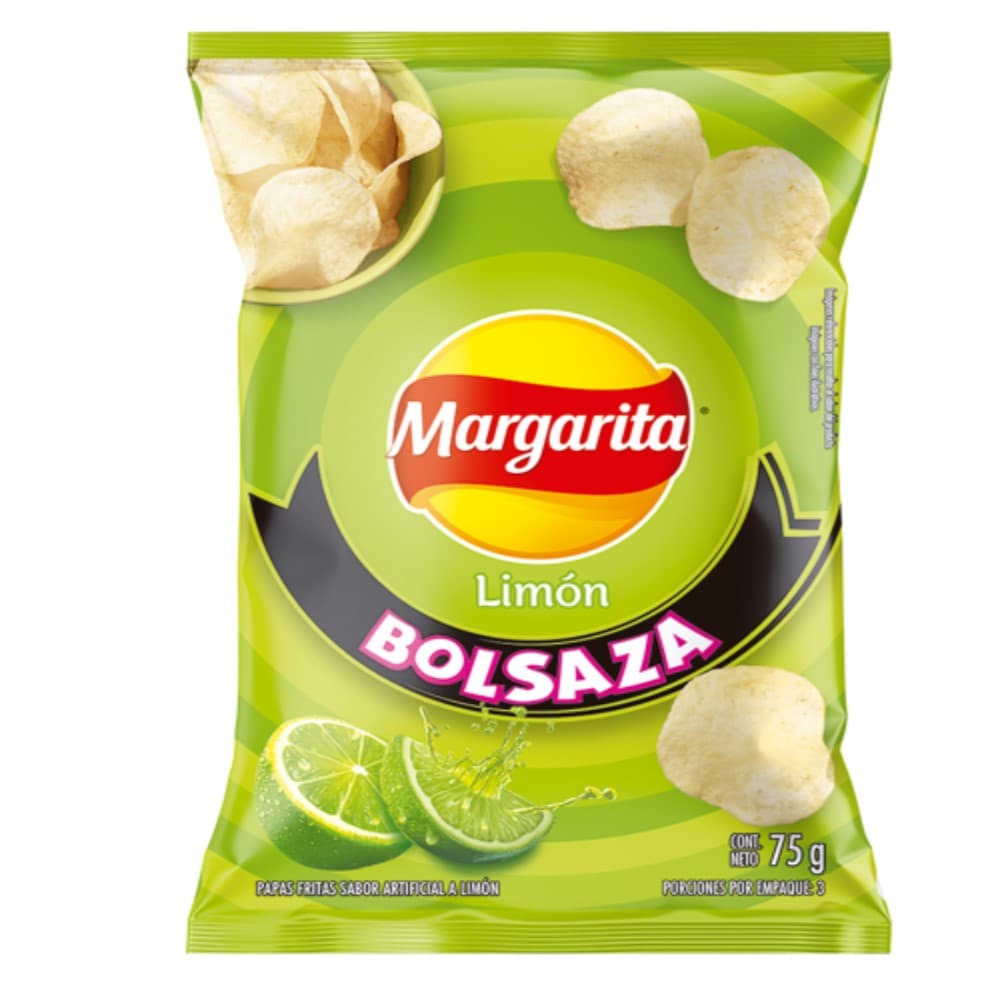 Papas Margarita limón — Margarita, Paquete x 45 g